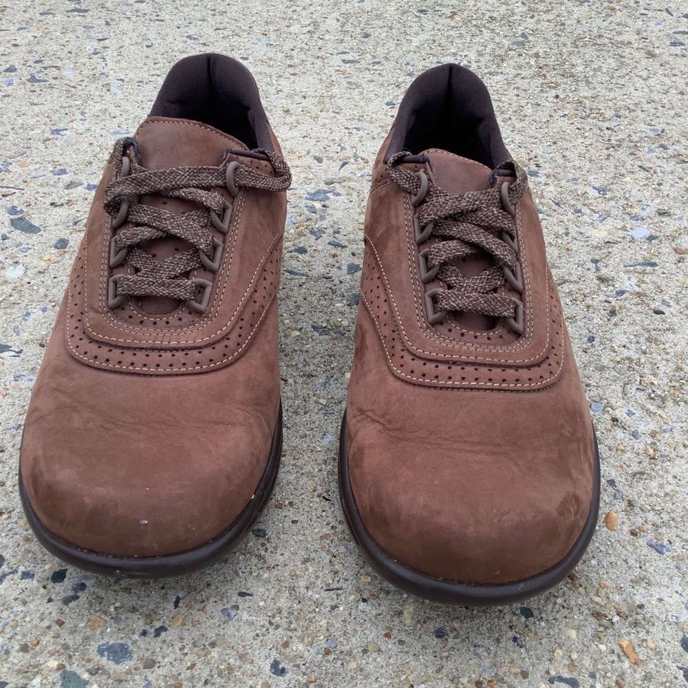 SAS Free Time Brown Nubuck Leather Walking Shoes Womens 10 W Made in USA Comfort - Picture 7 of 16